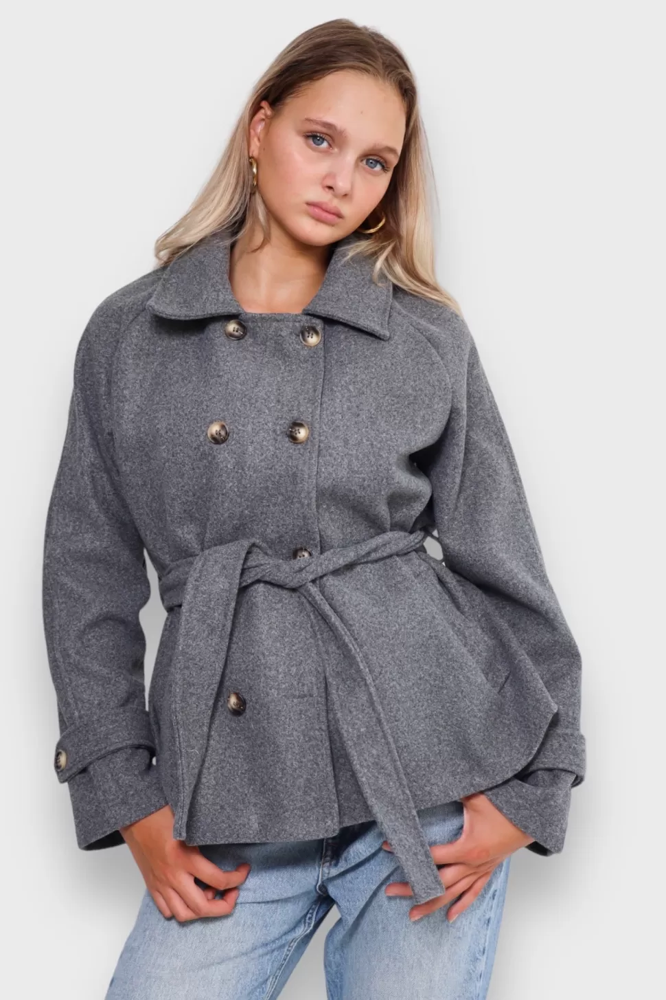 Jacks^Meet Me There Auttie Coat Grey