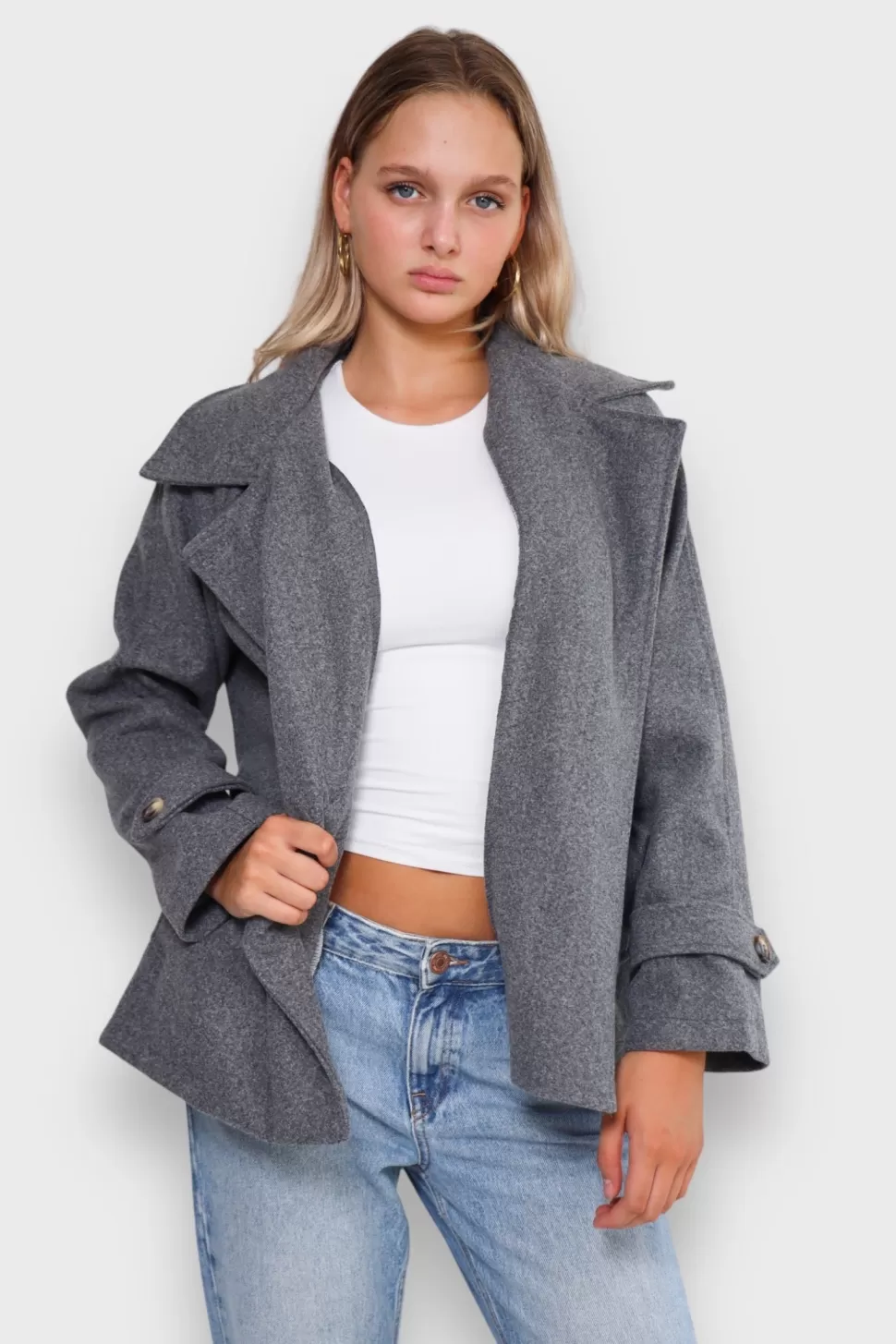 Jacks^Meet Me There Auttie Coat Grey