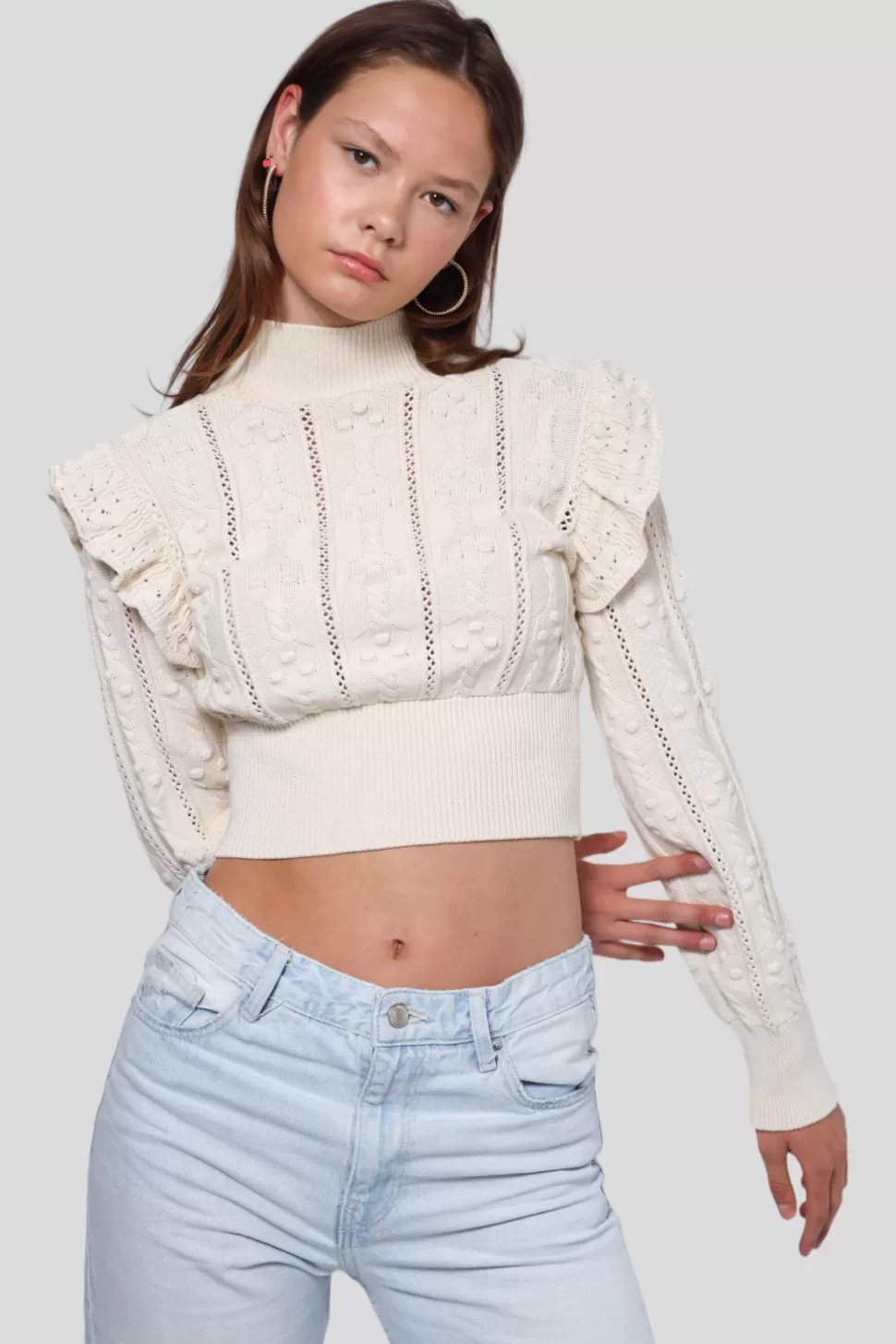 Vesten En Truien^Meet Me There Broderie Sweater White