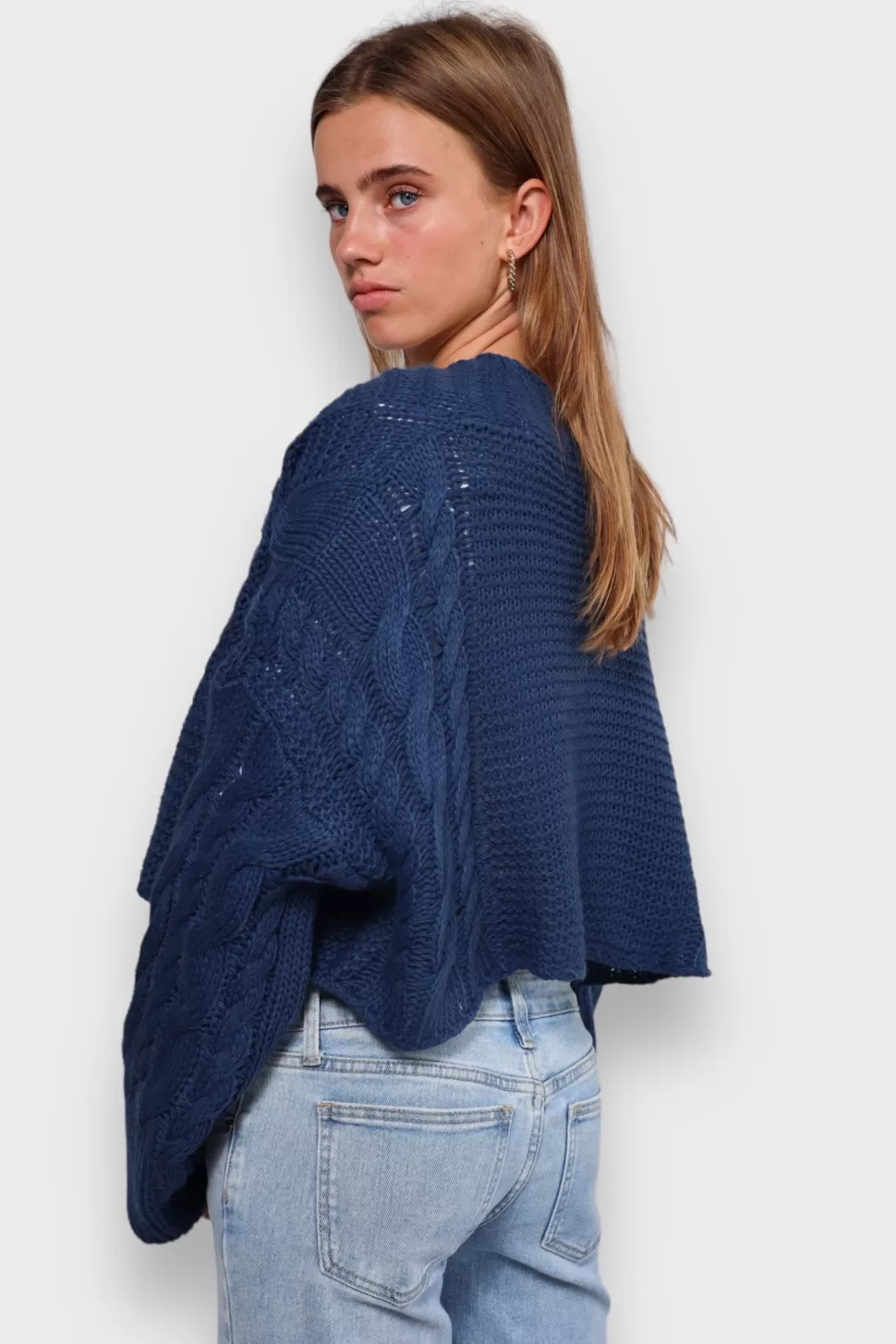 Vesten En Truien^Meet Me There Cable Knit Vest Navy