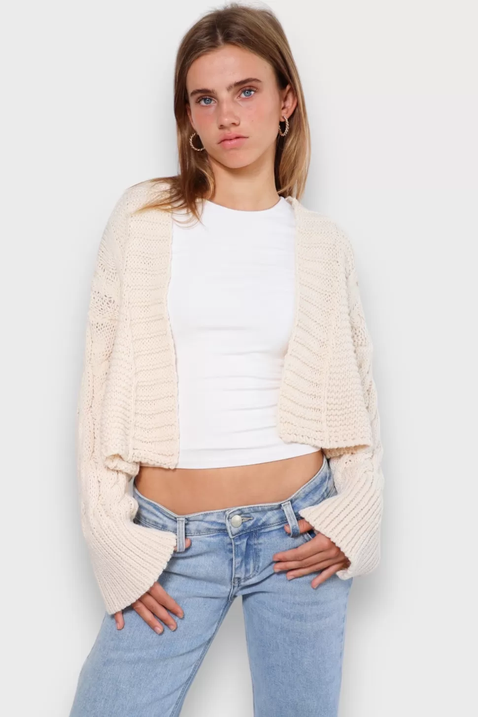 Vesten En Truien^Meet Me There Cable Knit Vest White