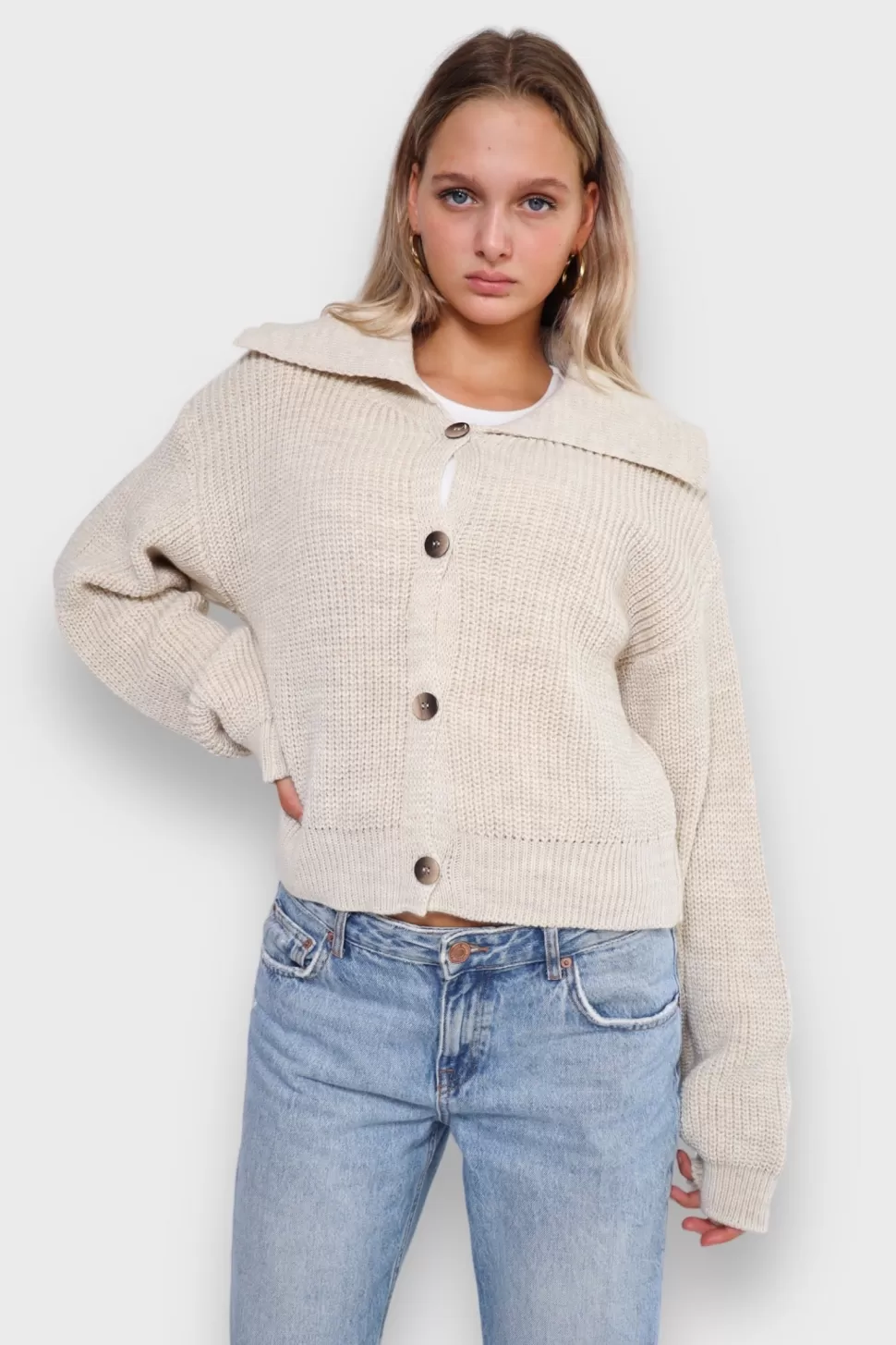 Vesten En Truien^Meet Me There Cardigan Beige