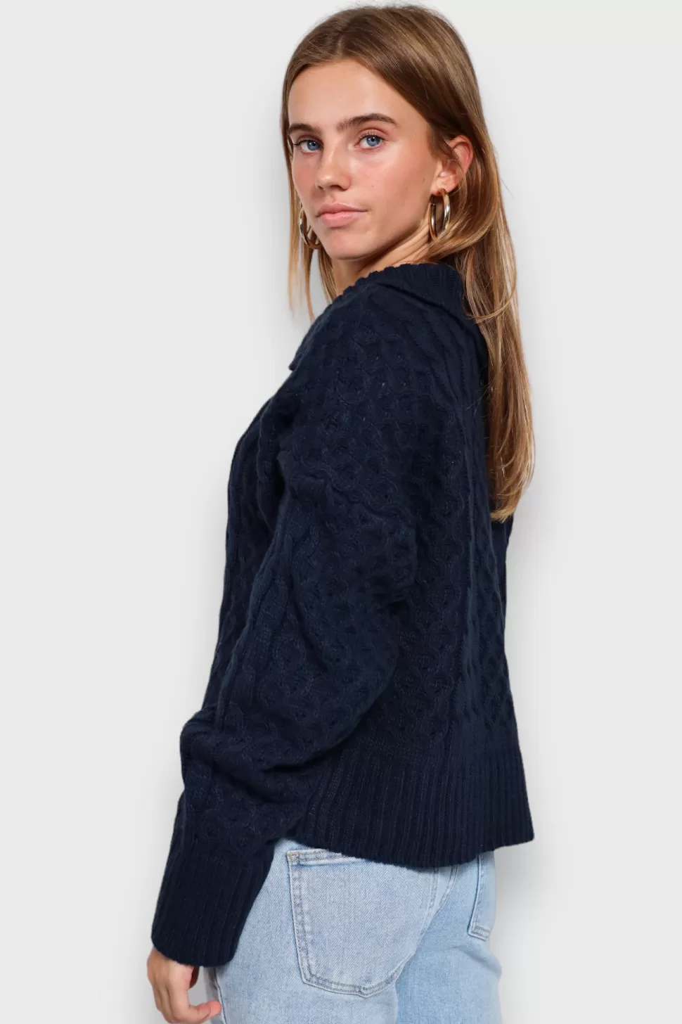 Vesten En Truien^Meet Me There Chunky Knit Navy