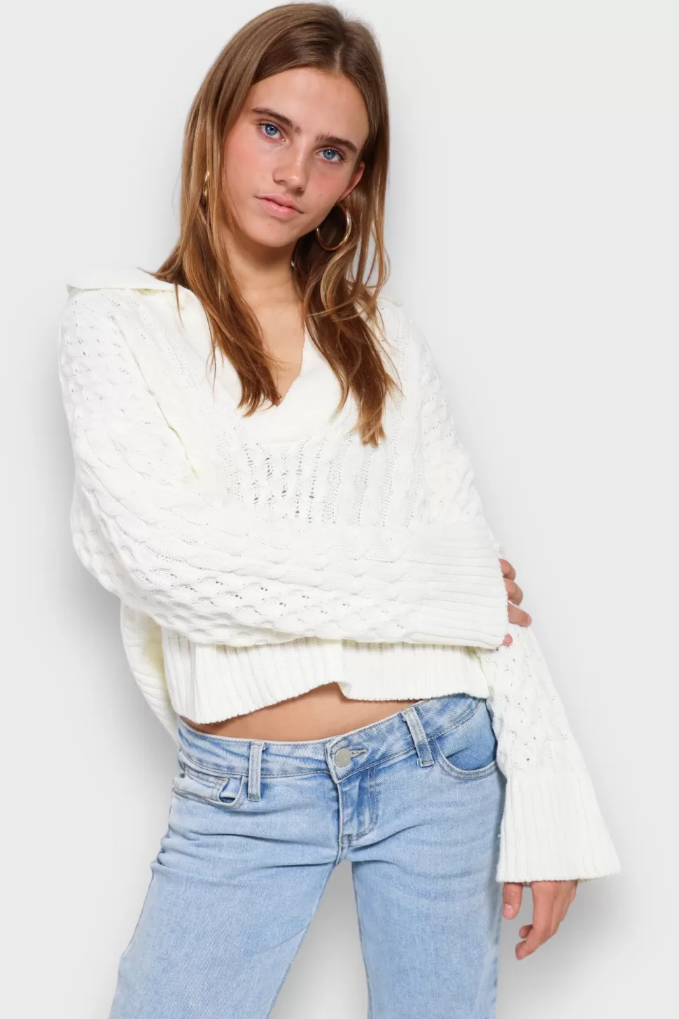 Vesten En Truien^Meet Me There Chunky Knit White