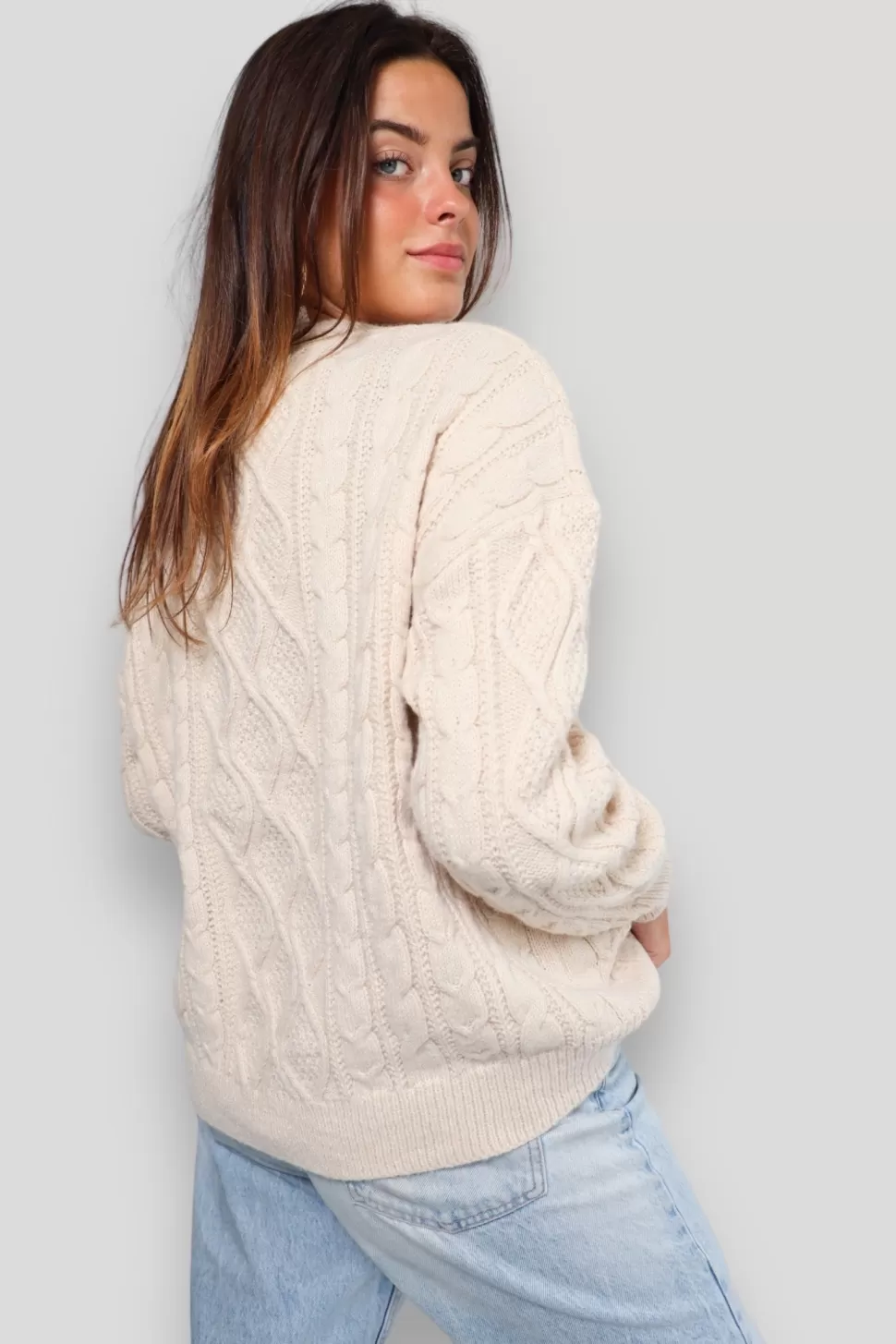 Vesten En Truien^Meet Me There Cozy Knit Beige