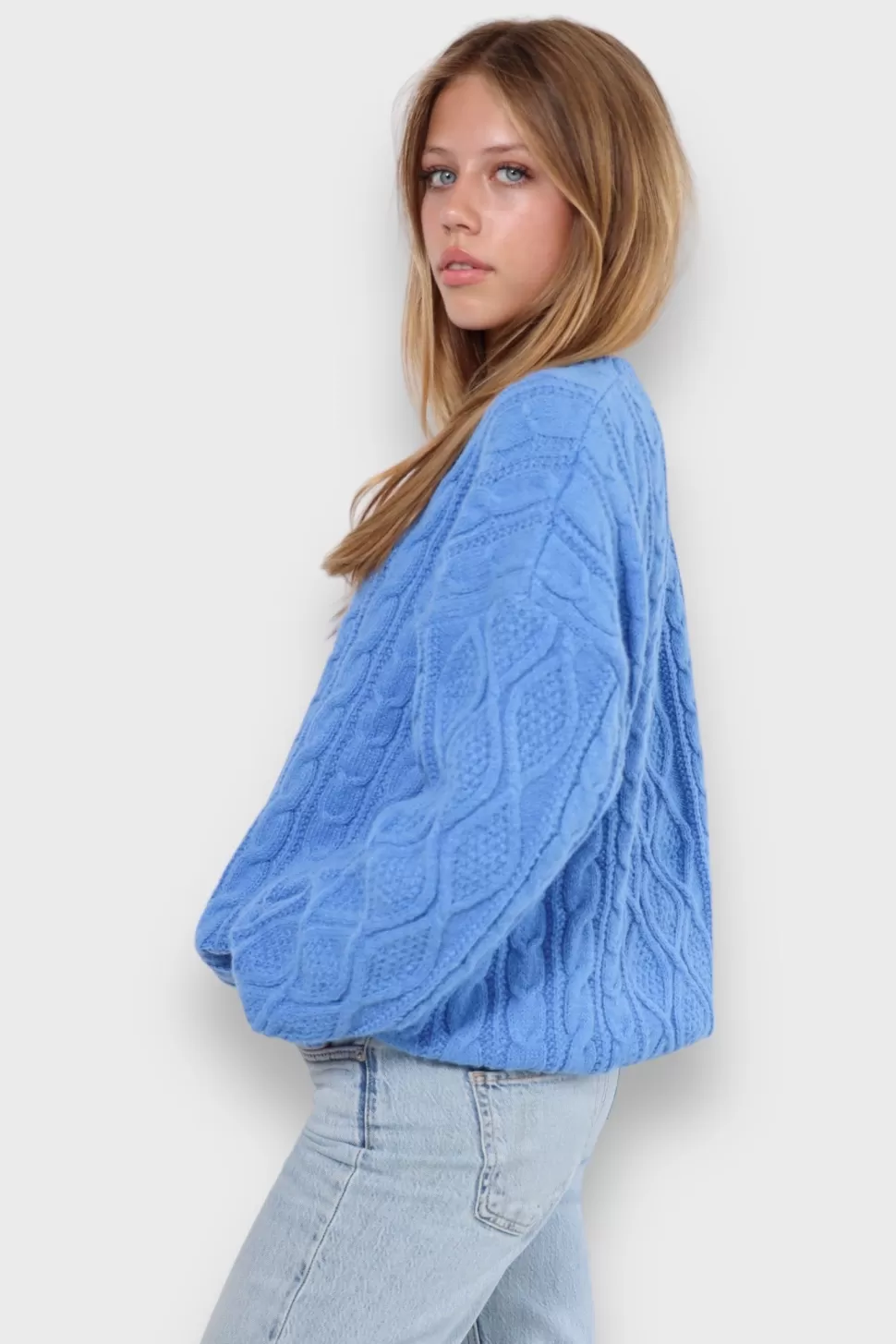 Vesten En Truien^Meet Me There Cozy Knit Blue