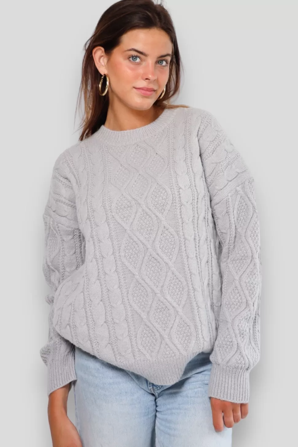 Vesten En Truien^Meet Me There Cozy Knit Grey