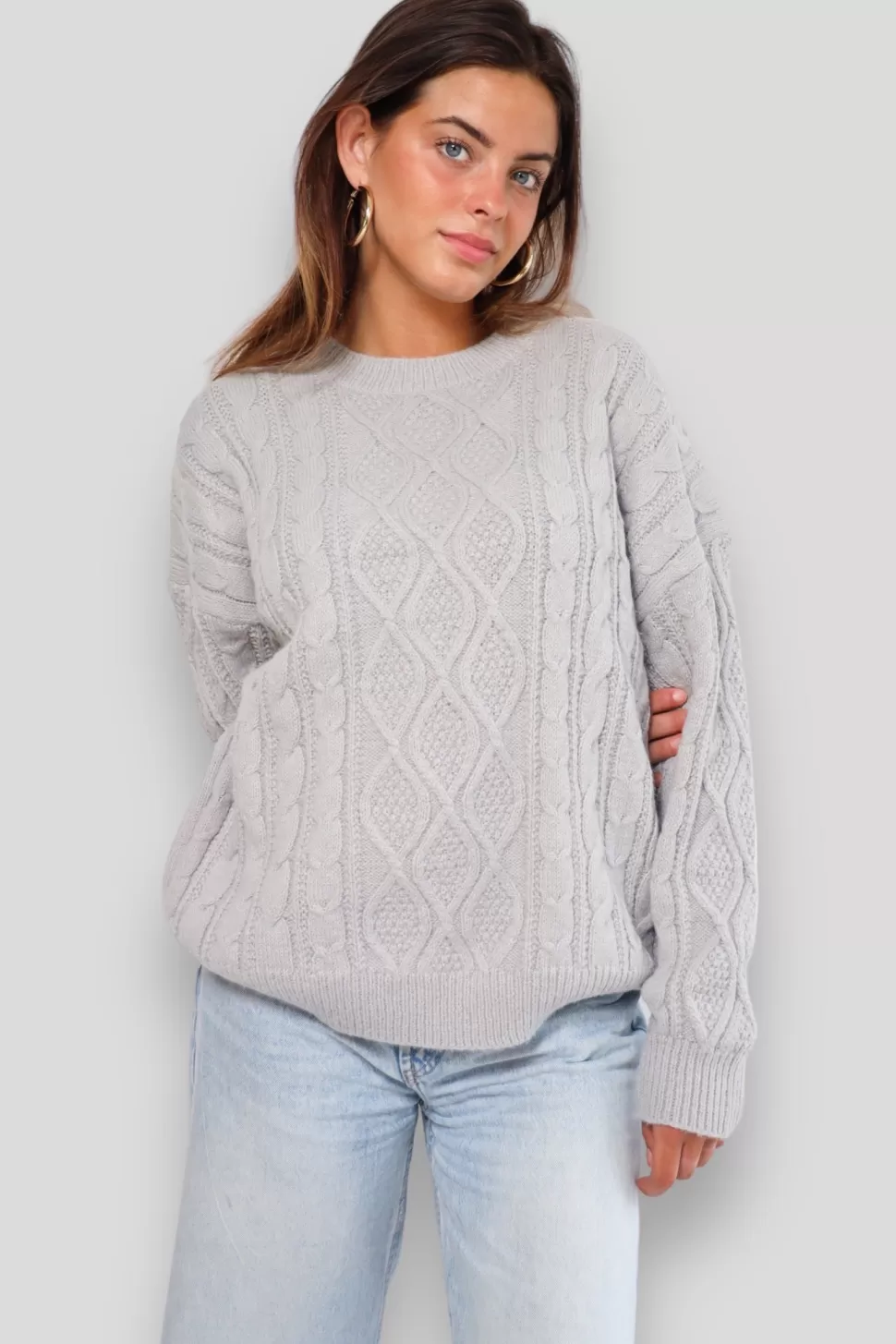 Vesten En Truien^Meet Me There Cozy Knit Grey