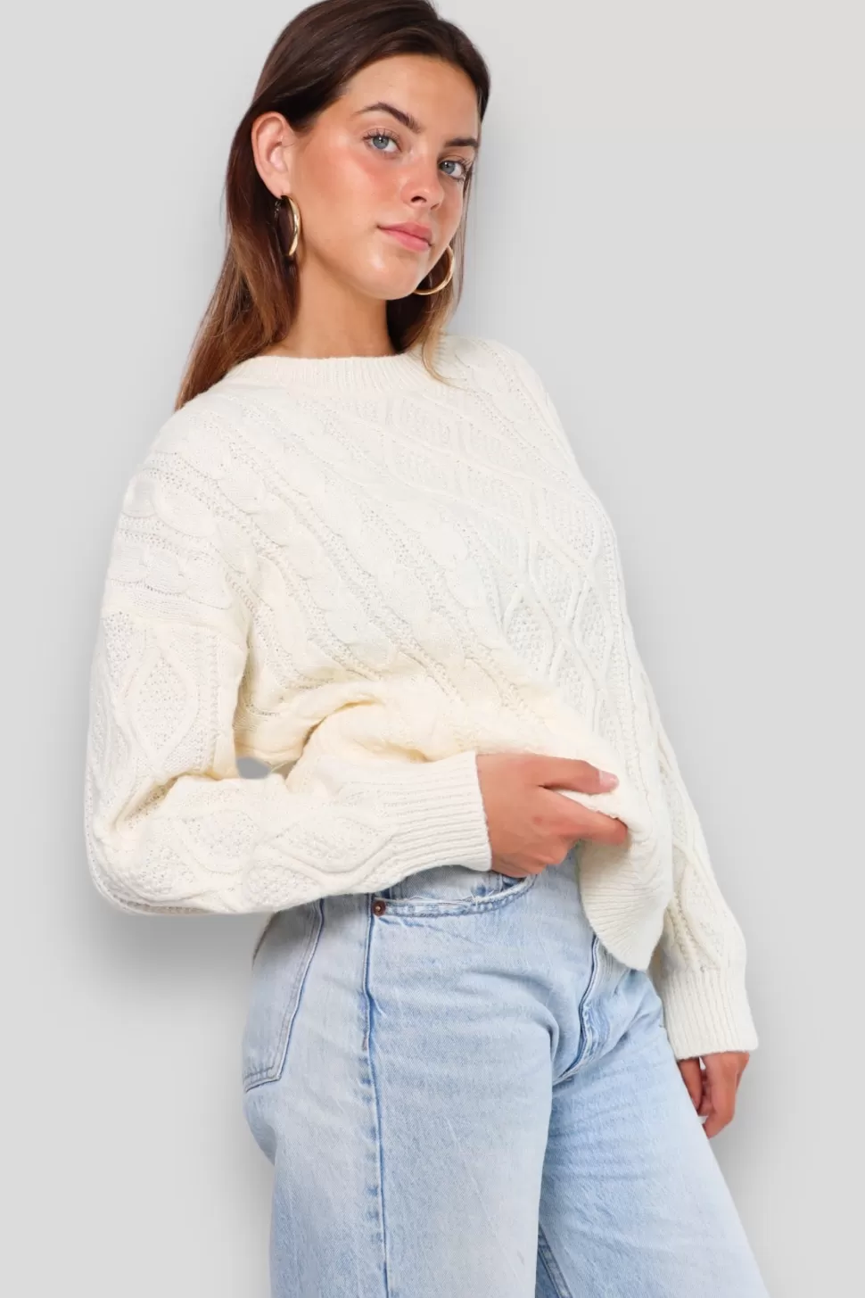 Vesten En Truien^Meet Me There Cozy Knit White