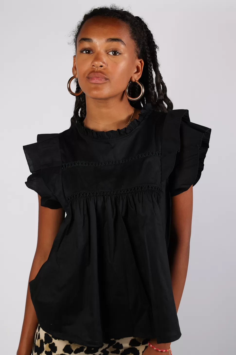 Tops^Meet Me There Dreamy Blouse Black