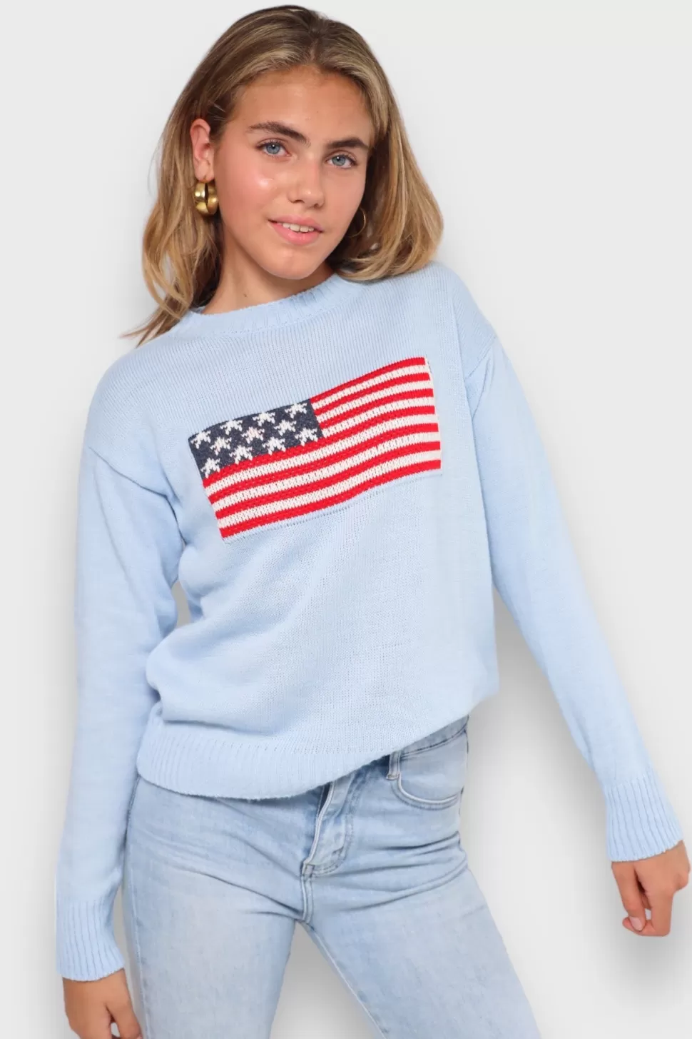 Vesten En Truien^Meet Me There Flag Sweater Blue