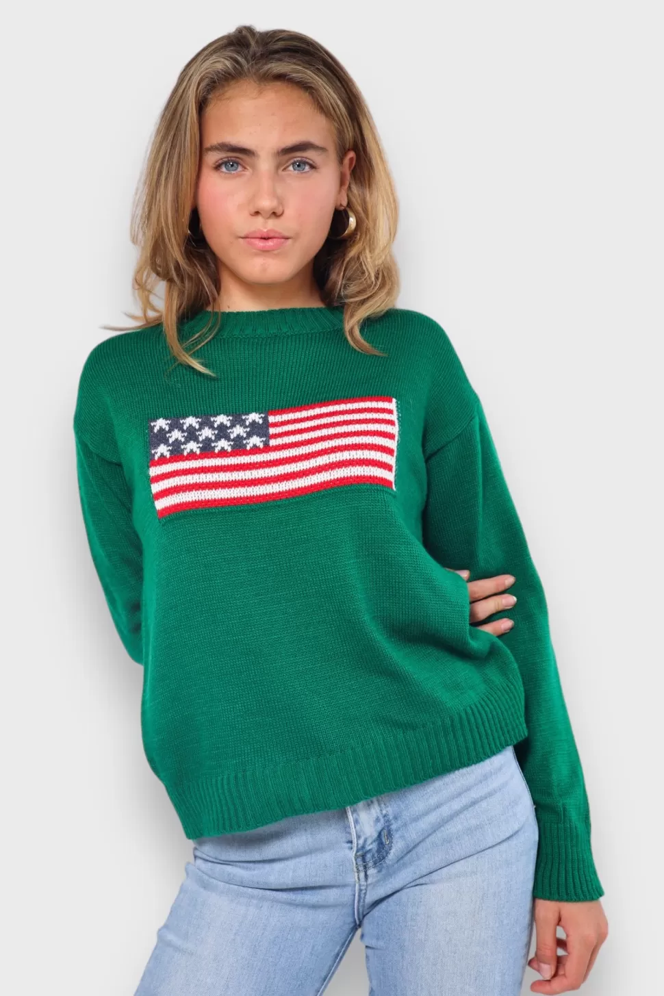 Vesten En Truien^Meet Me There Flag Sweater Green