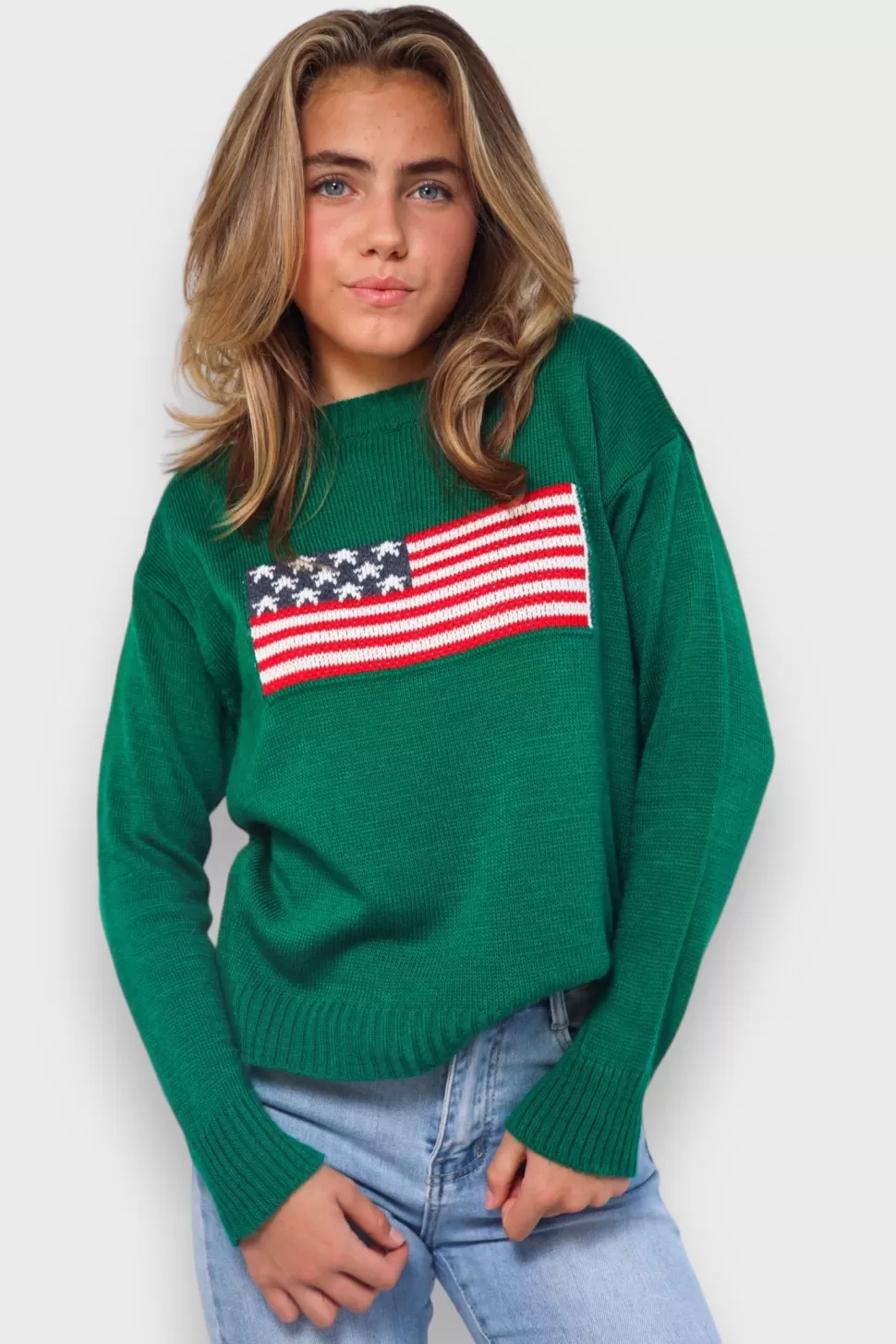 Vesten En Truien^Meet Me There Flag Sweater Green