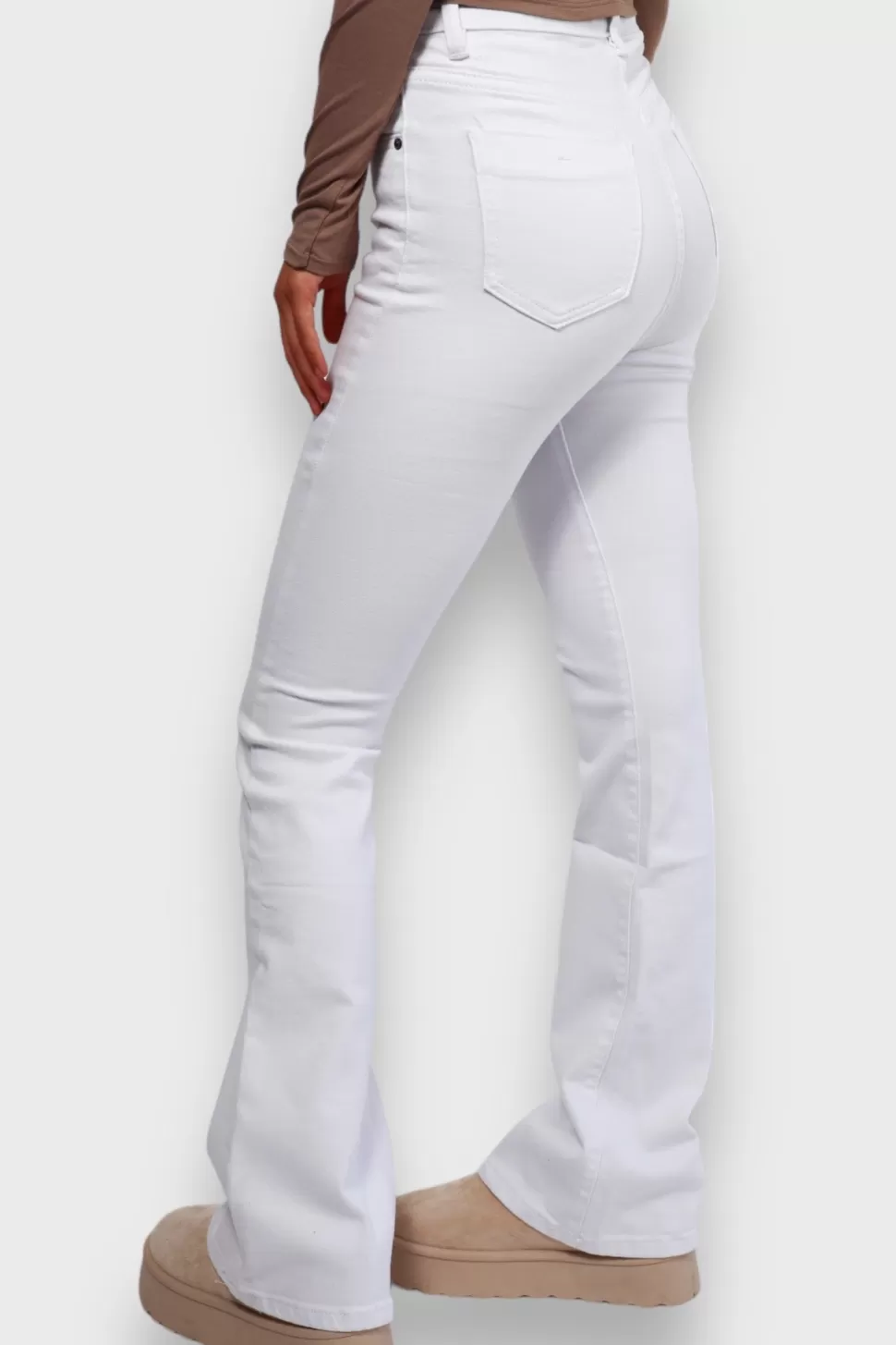 Broeken^Meet Me There Flared Jeans White