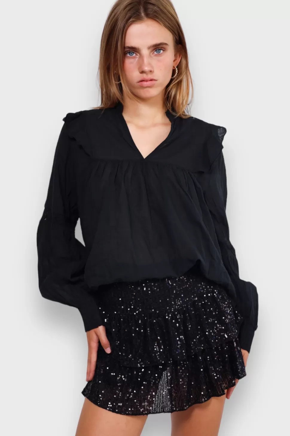 Rokjes^Meet Me There Glam Skirt Black