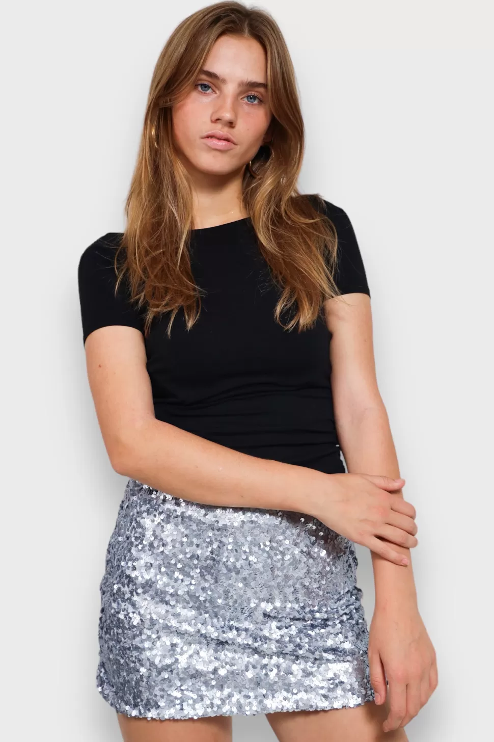 Rokjes^Meet Me There Glow Skirt Silver