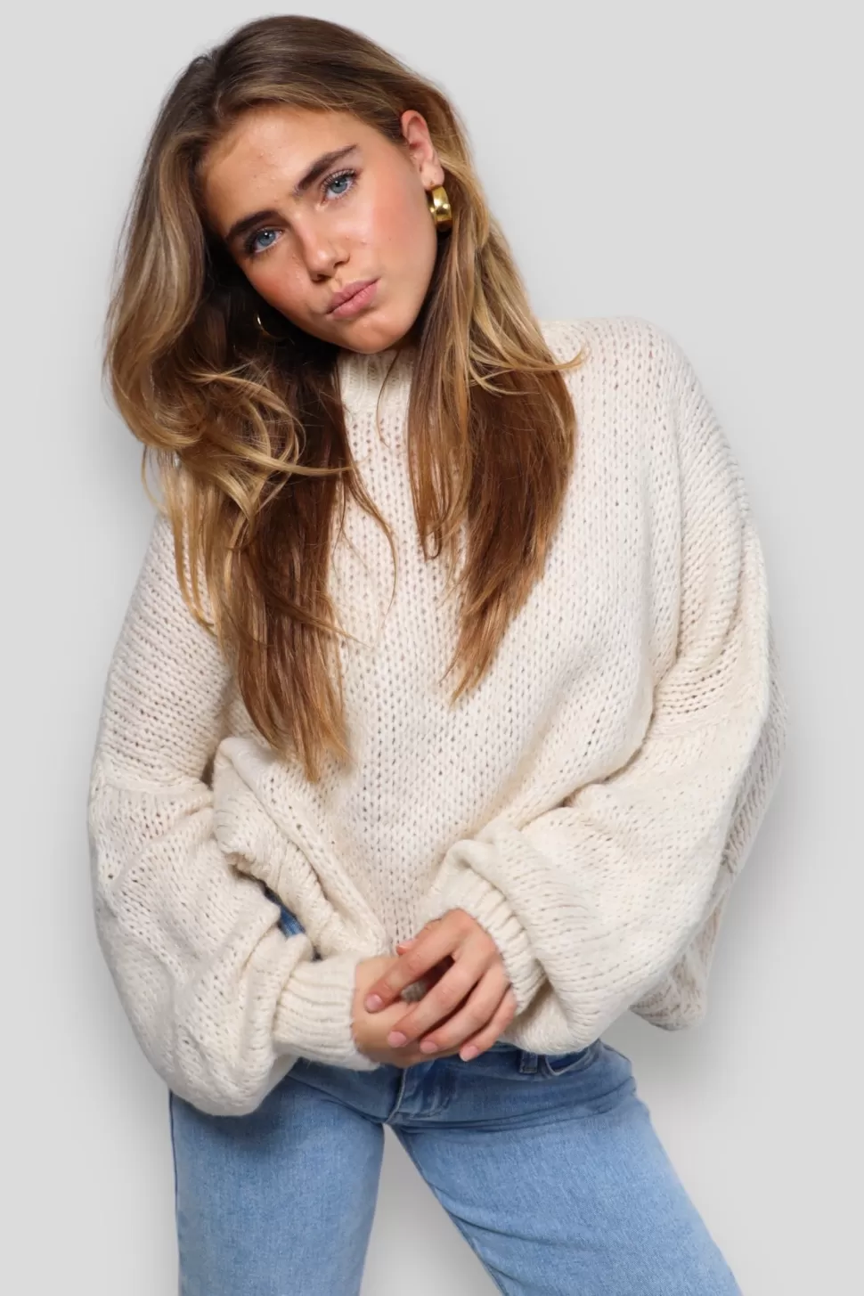 Vesten En Truien^Meet Me There Keep Me Warm Sweater Beige