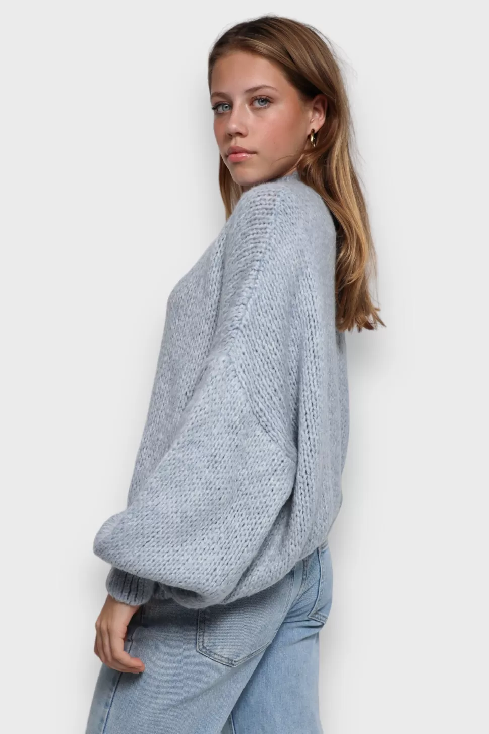 Vesten En Truien^Meet Me There Keep Me Warm Sweater Light Blue