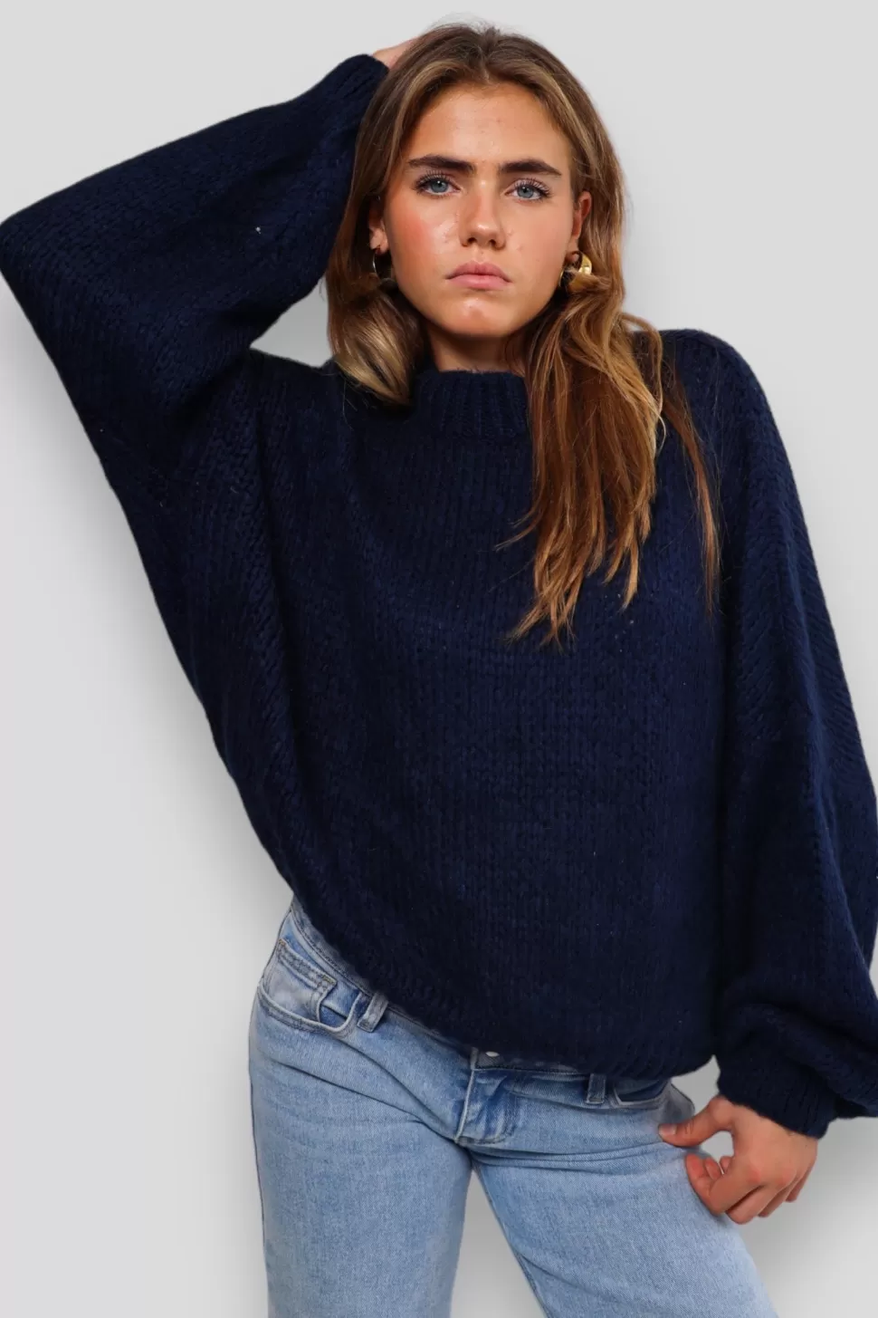 Vesten En Truien^Meet Me There Keep Me Warm Sweater Navy