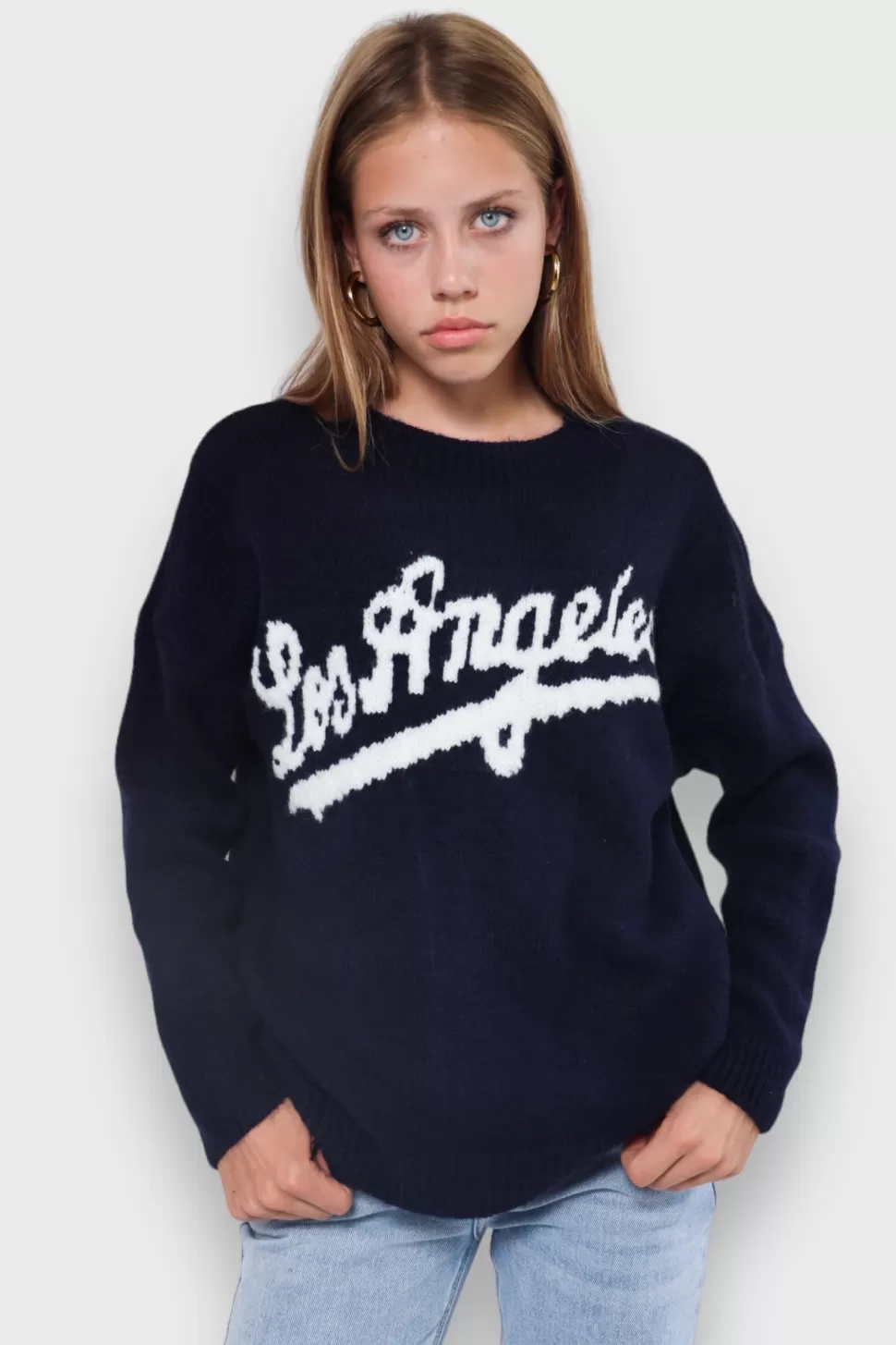 Tops^Meet Me There La Sweater Navy