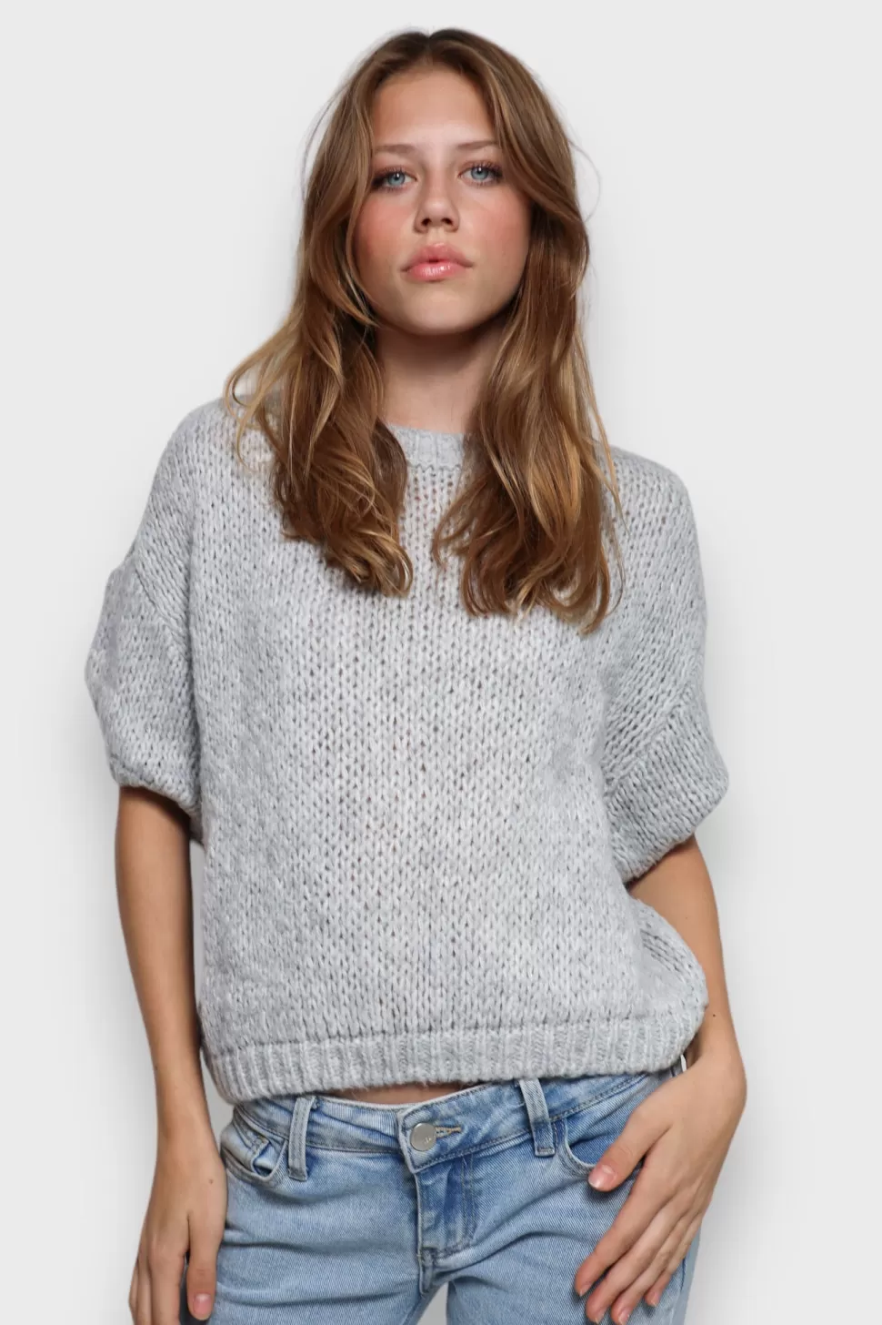 Tops^Meet Me There Mia Sweater Grey