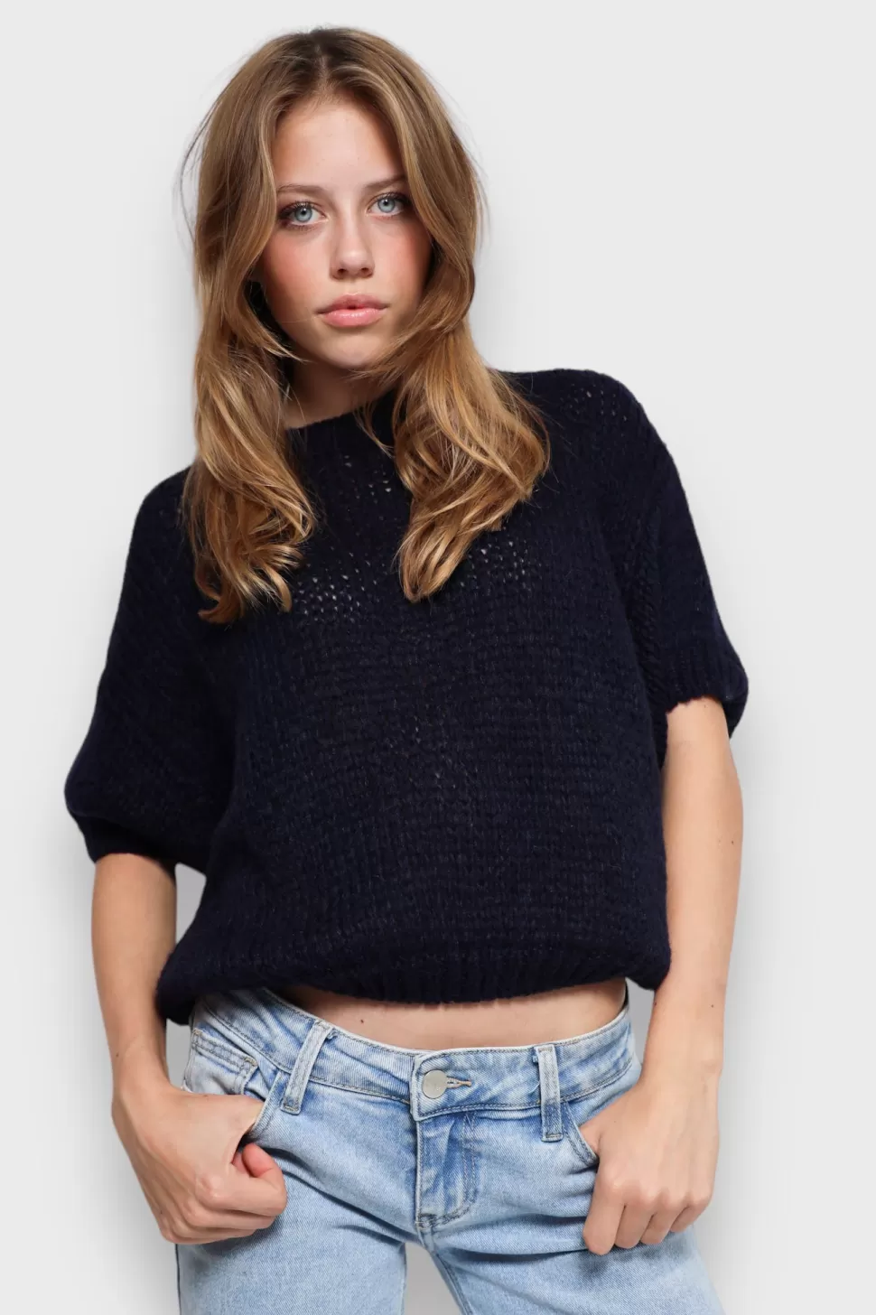 Tops^Meet Me There Mia Sweater Navy