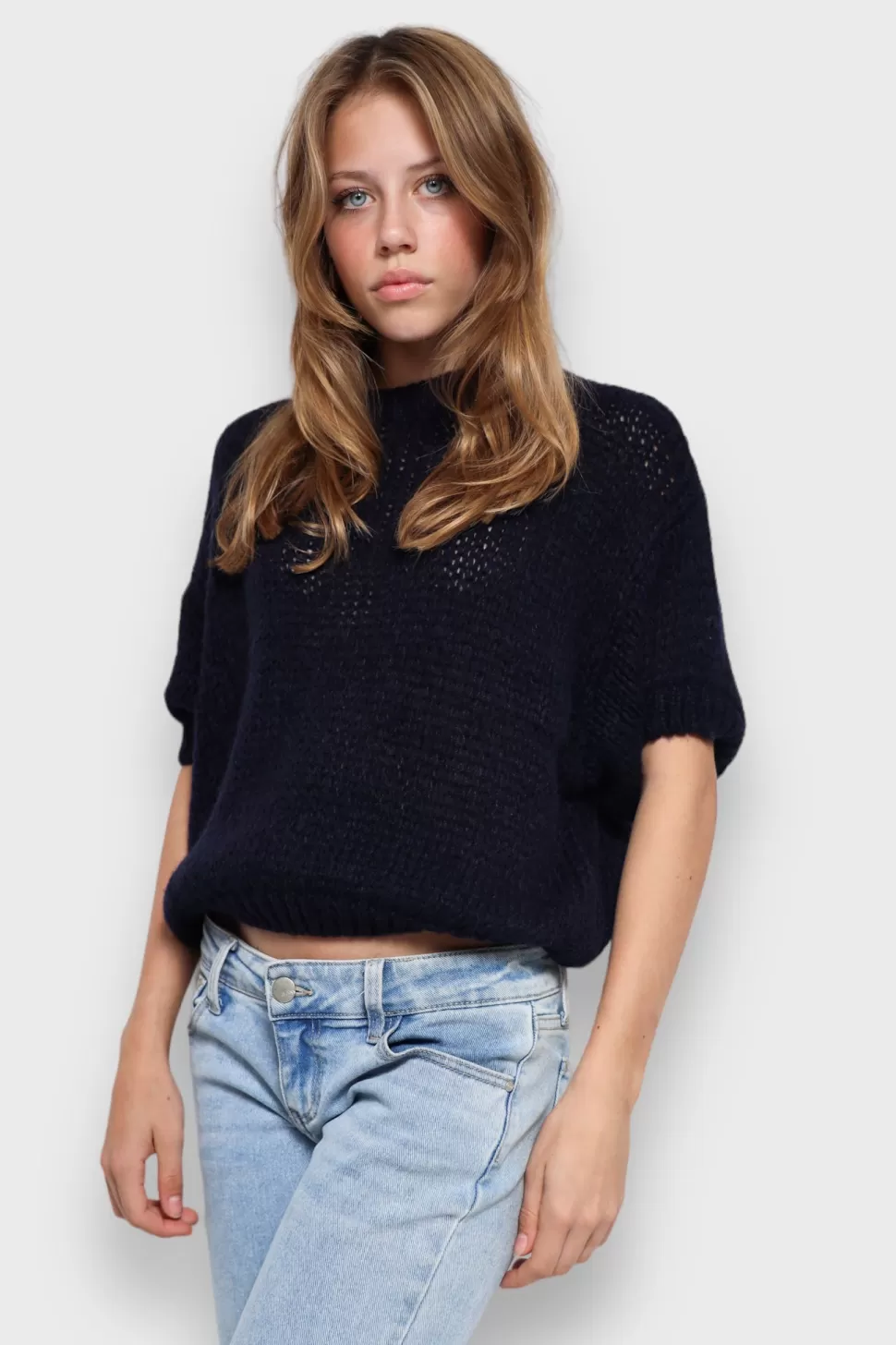 Tops^Meet Me There Mia Sweater Navy