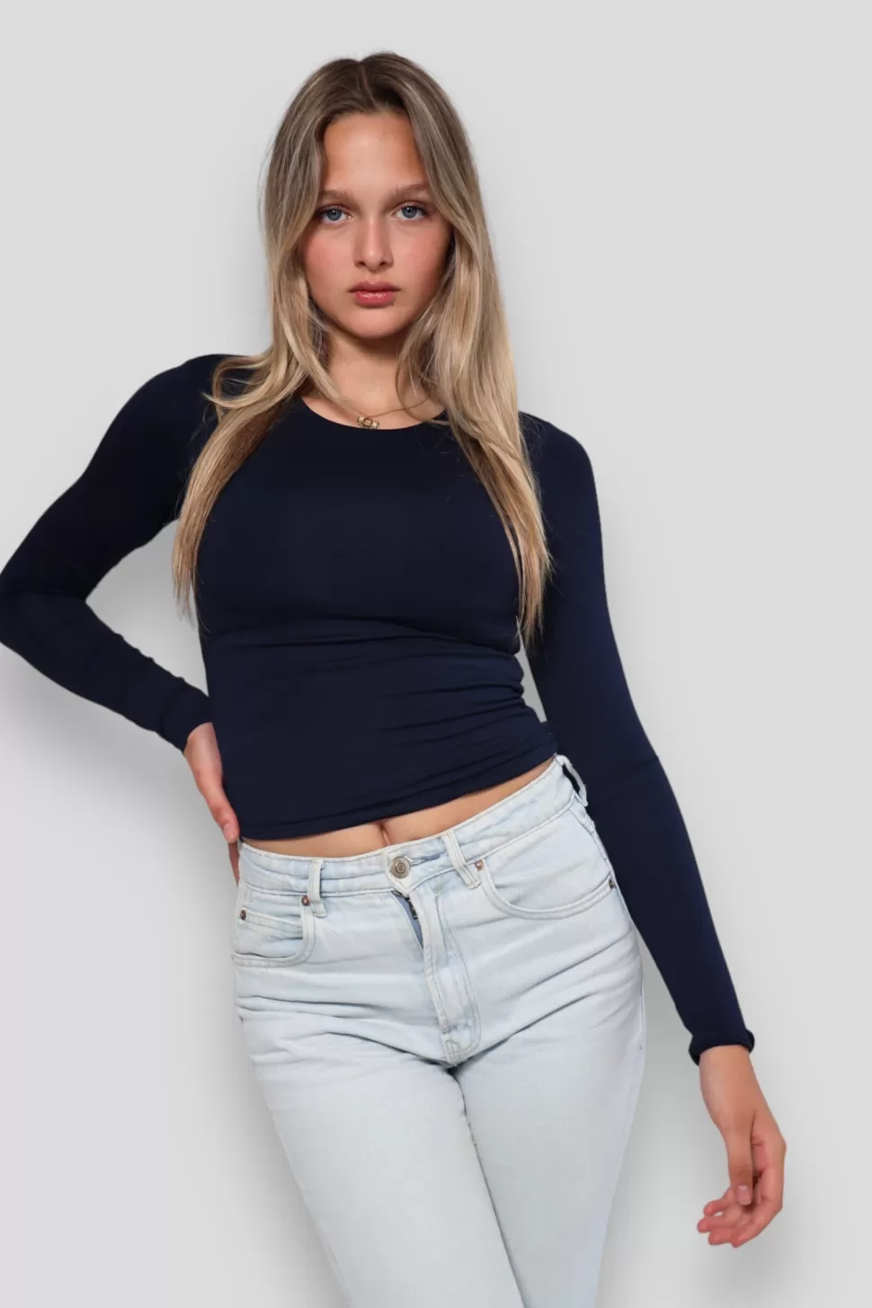 Tops^Meet Me There Muse Top Navy