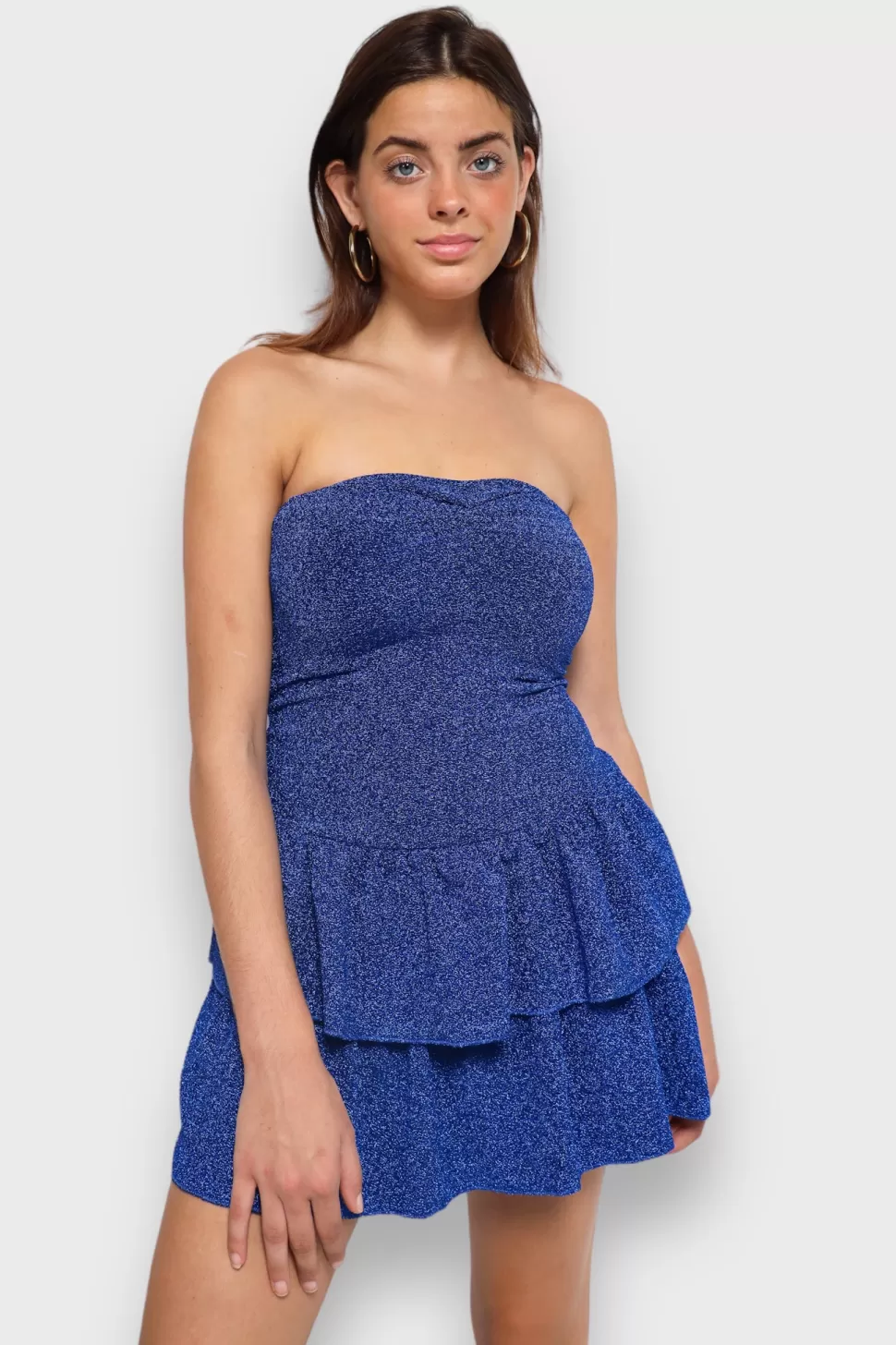 Jurkjes^Meet Me There Night Out Shimmer Dress Blue