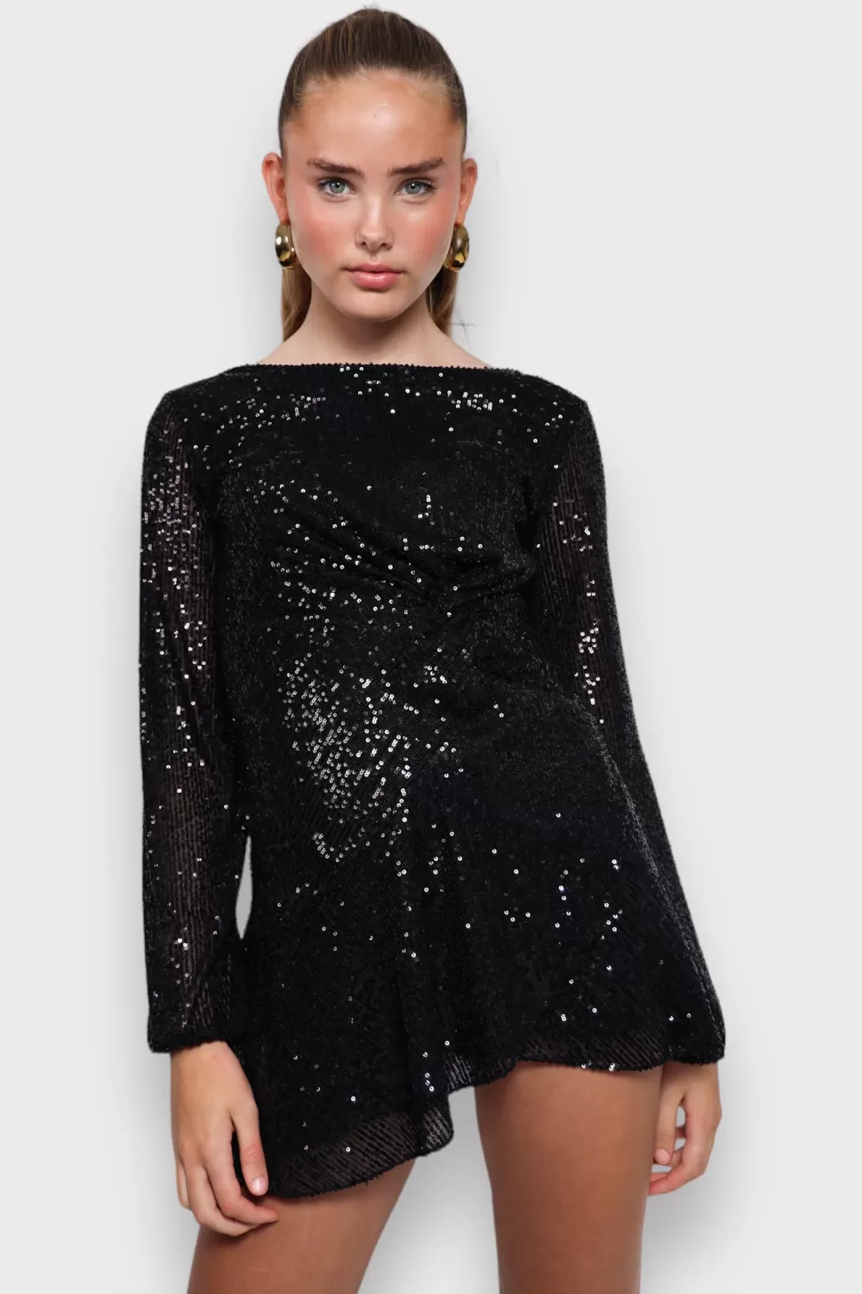 Jurkjes^Meet Me There Twinkle Dress Black